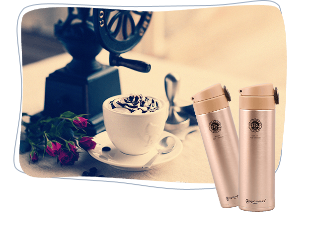 大容量超轻保温杯 易开款